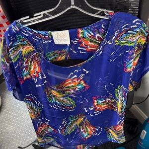 Coveted clothing sheer top M // 021304